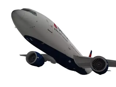 Boeing 777-200LR Delta Air Lines 3D model