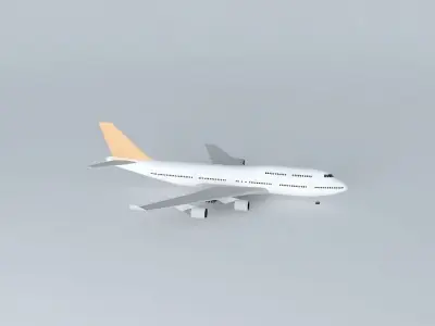 Airplane in Guarulhos Airport 3D model