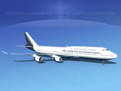 Boeing 747-8I Air Charter Intl 3D model
