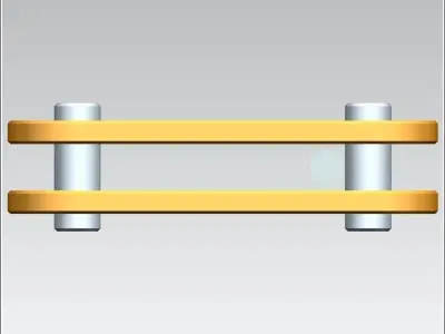 TOWER CRANE -Rear pendant counterjib conector- Free 3D model