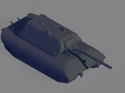 E 100 Tank 3D model