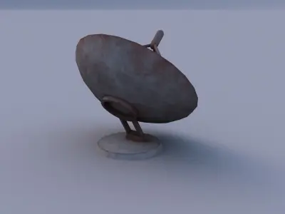 Radar 01 Low-poly 3D model