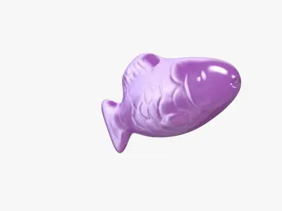 Swedish Fish Purple model 3D model