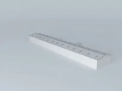 Another hangar in LAX, LA, CA, USA Free 3D model