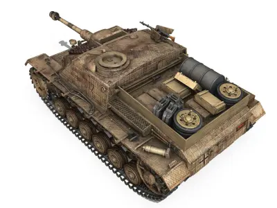 StuG III - Ausf G - 312 - Mid Production 3D model