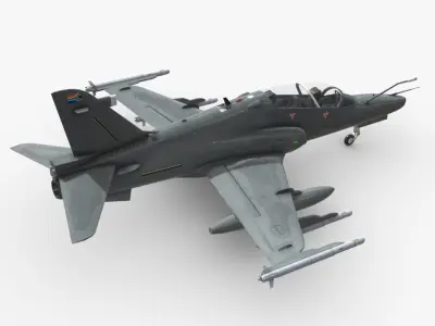 BAE Hawk Mk 120 South African Airforce Low-poly 3D model