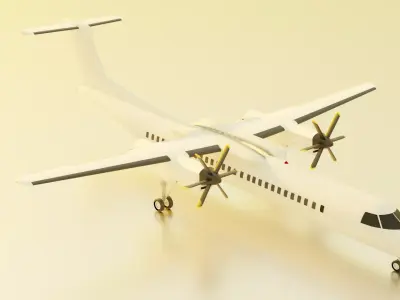 Bombardier Dash-8 Q400 3D model