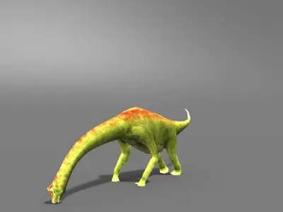 Brachiosaurus Jurassic Dinosaur Low-poly 3D model