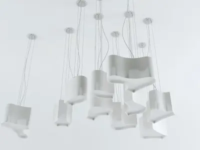 Ameba Lamp Parts Low-poly 3D model