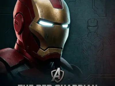 Iron Man Mark 46 Armor Low-poly 3D model