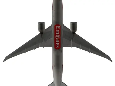 Boeing 777-200F Emirates SkyCargo 3D model