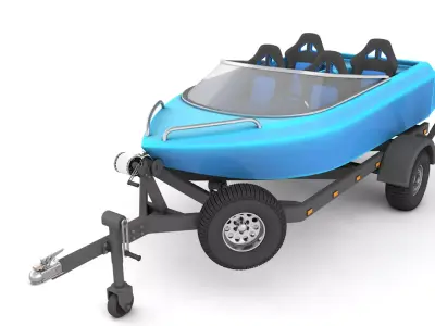Mini Jet Boat 3D model
