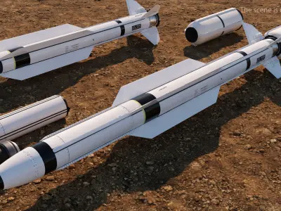 RIM 174 Standard Extended Range Active Missile for 3D Print 3D print model