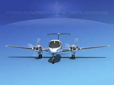 Beechcraft C-12J Huron USAF 3D model