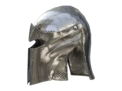 Armor Barbuta Helmet Low-poly 3D model