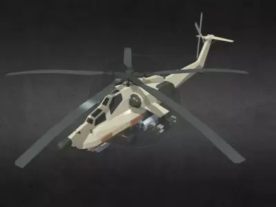 COD MI-28 Havoc Low-poly 3D model