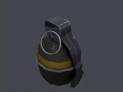 Shgr56 hand grenade swedish Low-poly 3D model