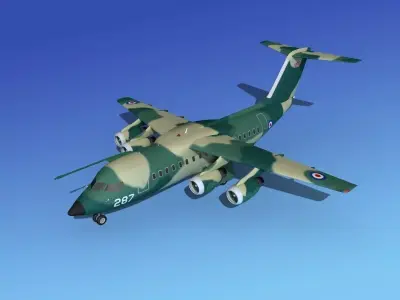 BAe 146-200 Royal Air Force 3D model
