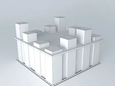 trade center proposal for hamko 3D model