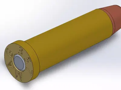 357 Magnum Bullet Free 3D model