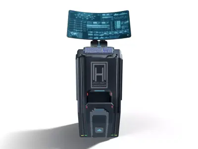 Sci-Fi Terminal 3D model get