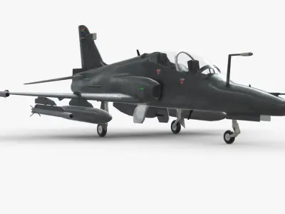BAE Hawk Mk 120 South African Airforce Low-poly 3D model
