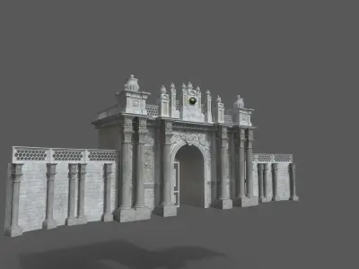 Dolmabahce Palace Low-poly 3D model