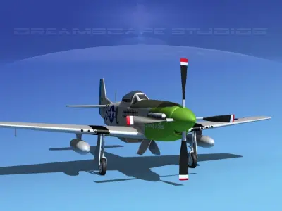 P-51D Mustang Daddys Girl 3D model