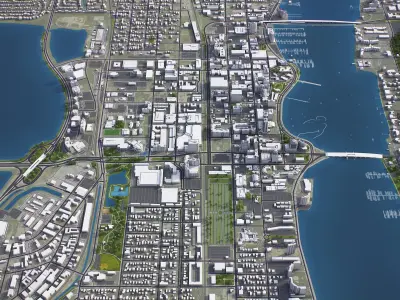 West Palm Beach Low-poly 3D model