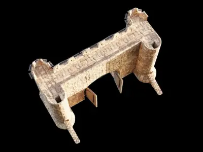 Medieval Castle Build Pack Low-poly 3D model