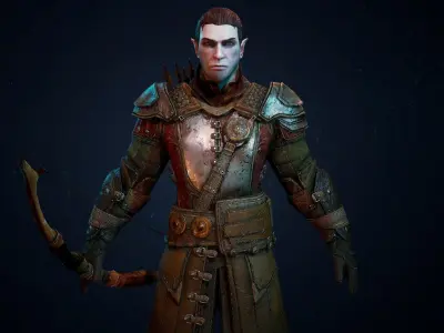 Archer Lambert Game Ready Model Low-poly 3D model