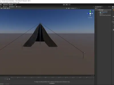 One Man Tent Free 3D model