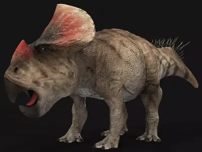 Protoceratops dinosaur Low-poly 3D model