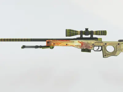 AWP Dragon lore 3D model