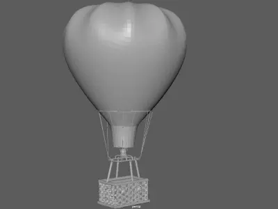 AIR BALLOON Low-poly 3D model