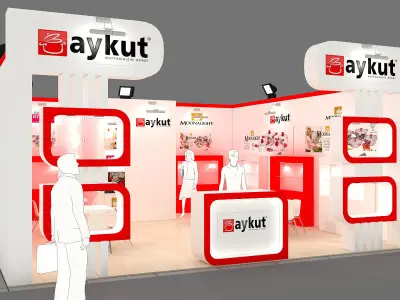 Exhibition Stand - ST0040 3D model