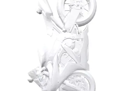 Yamaha yzf r1  Low-poly 3D model