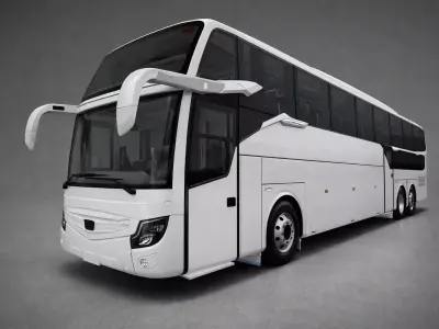 Patriot El Grande Bus 3D Model Low-poly 3D model