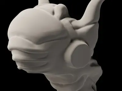 SCIFI HELMET 3D model 9
