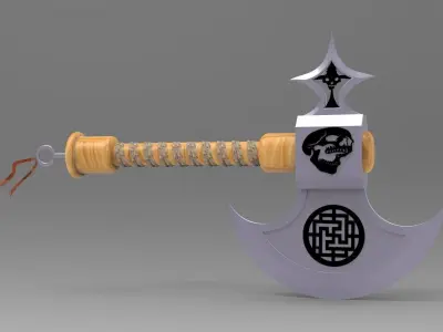 vikings war ax 3D print model