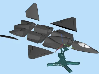 YF-23A Black Widow 3D print model