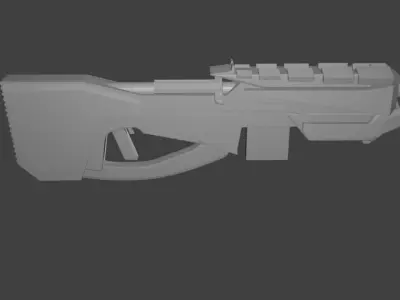 Sci-fi Weapon 3D model 3