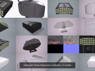 Helicopter Flares Dispensers Collection 