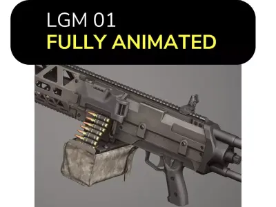LGM 01 FPS Animation Low-poly 3D model
