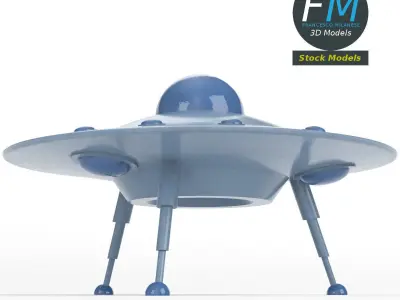 Flying saucer 2 3D model