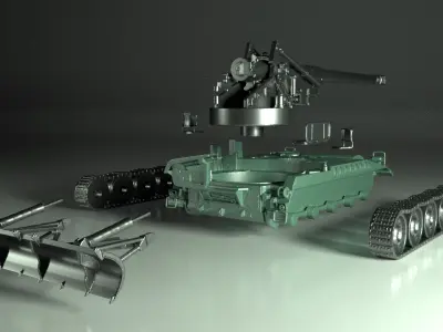 Tank M110 3D print model