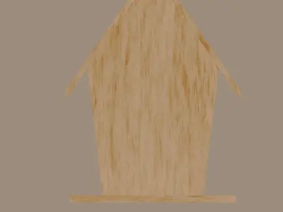Bird House Low-poly 3D model