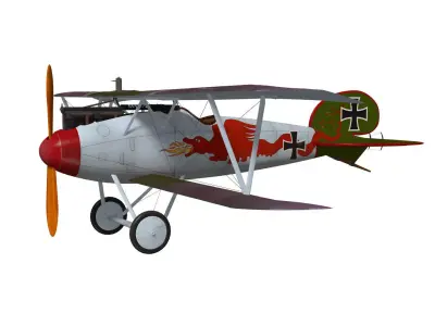 Albatros DV 3D model