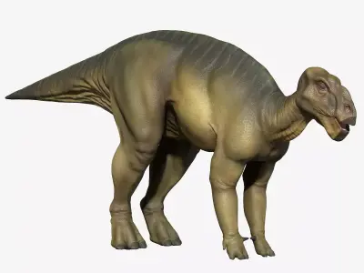 Iguanodon dinosaur Low-poly 3D model