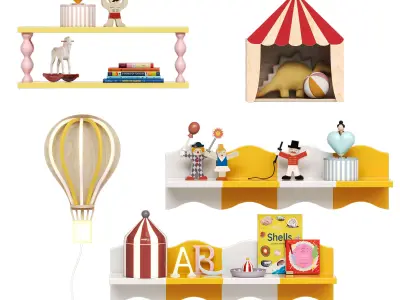 Kids Room Decoration by Bloomingville 3D model